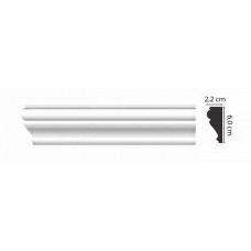 Молдинг гладкий Decomaster D161 ДМ (60*22*2000 мм)